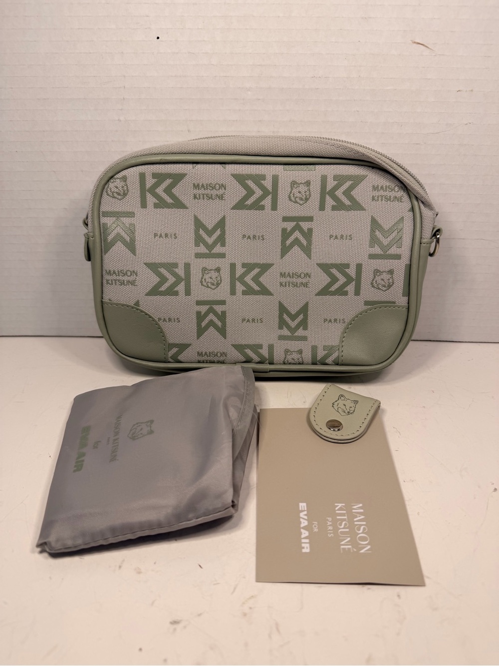 Maison Kitsuné × EVA Air Crossbody Bag Green Logo
Camera Bag